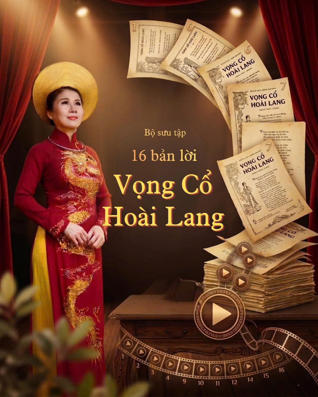 Bộ sưu tập 16 bản lời Vọng Cổ Hoài Lang